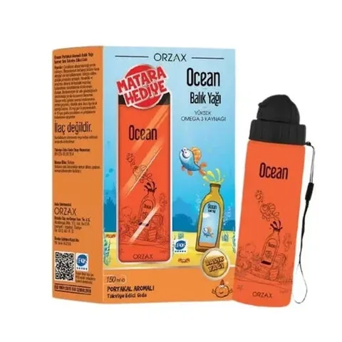 Fischöl 150ml - Orangenaroma & Kostenlose Wasserflasche