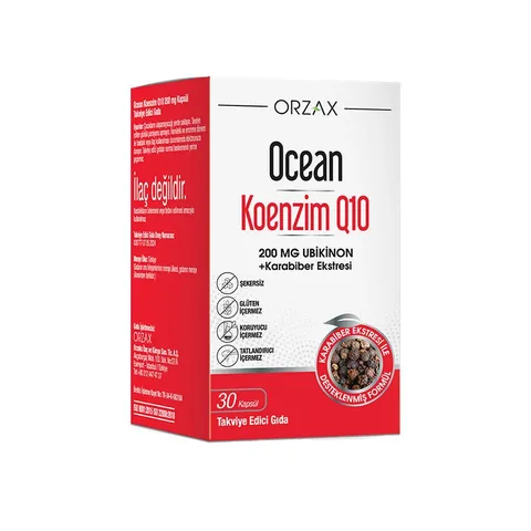 Orzax Ocean Coenzym Q10 200mg Ubiquinon - 30 Kapseln