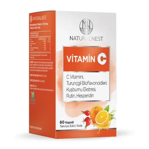 Добавка витамина C Naturalnest 60 капсул