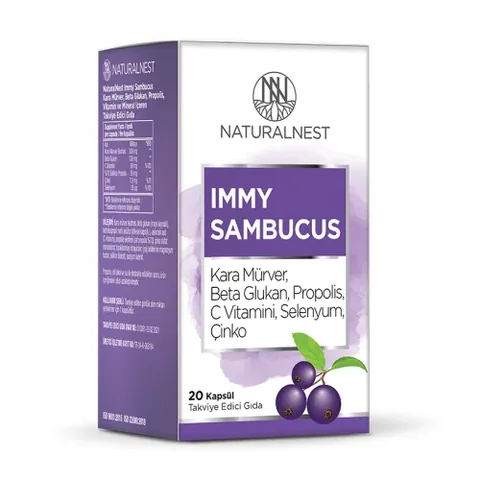 Натуралнест Имми С Sambucus Пищевая добавка 20 капсул от Натуралнест