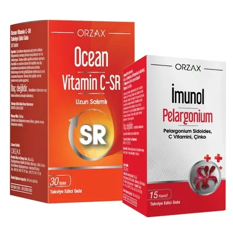Orzax Ocean Vitamin C-SR & Imunol Pelargonium Geschenkset