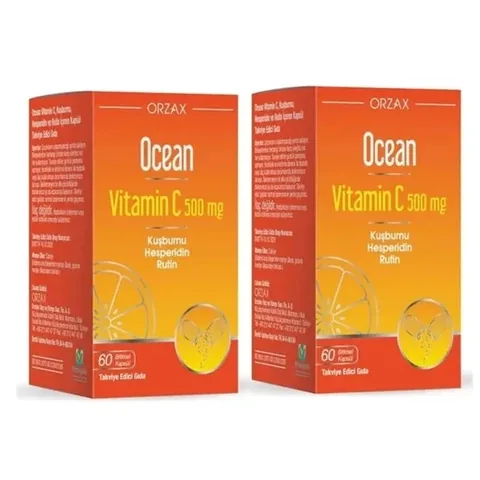 Orzax Ocean Vitamin C 500mg 60 Kapseln - BOGO Angebot
