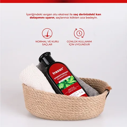 Tresan Nettle Strengthening Care Shampoo for Normal and Dry Hair 300 ml