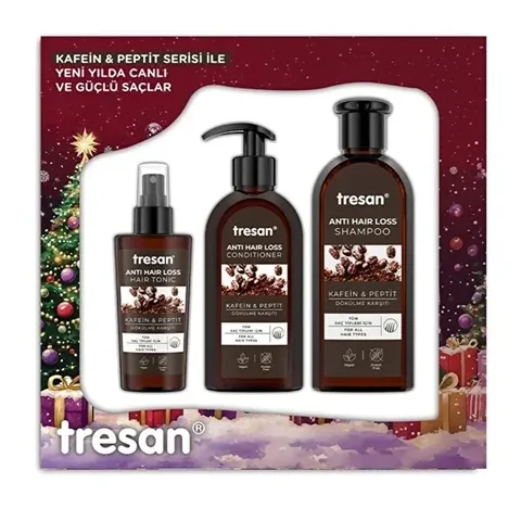 Tresan Haarpflege Set: Shampoo, Conditioner & Tonic Trio 300ml