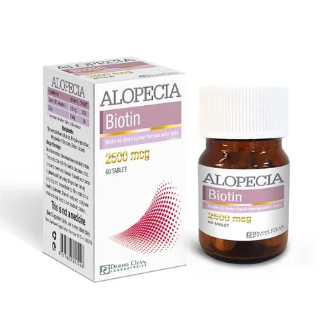 Dermo Clean Biotin 2500 mcg gegen Alopezie - 60 Tabletten
