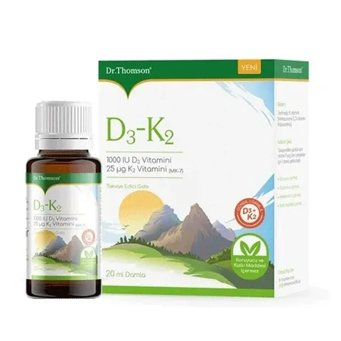 Биологически активная добавка Dr.thomson с витамином D3 и K2 20 мл капли