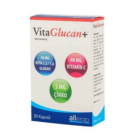 Vitaglucan+ Tägliche Gesundheitsbooster Kapseln | Immunsupport 30 Stück