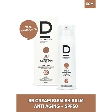 Dermoskin BB Cream SPF 50 - Leichte getönte Feuchtigkeitscreme 50ml