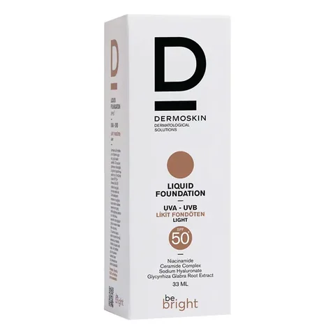 Dermoskin Be Bright Spf50+ Liquid Foundation 33 ml - Light