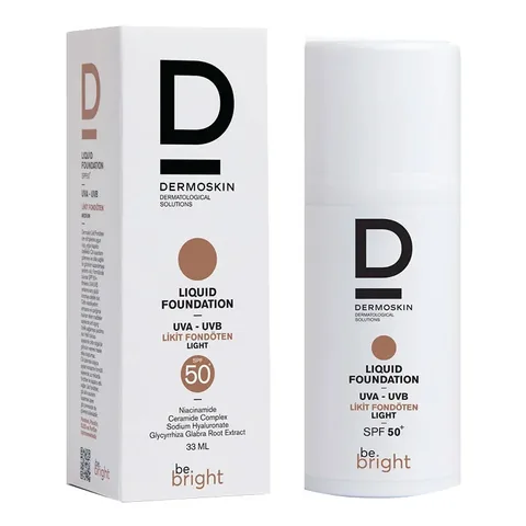 Dermoskin Be Bright Spf50+ Liquid Foundation 33 ml - Light