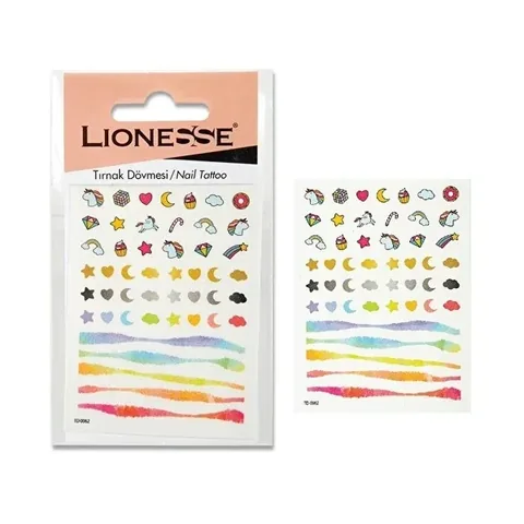 Lionesse Nageltattoo - Robuste 1PC Nagelkunstdekal für einzigartigen Stil