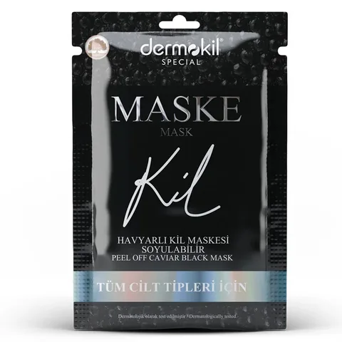 Dermokil Kaviar Schwarze Ton Peel-Off Maske 15 ml
