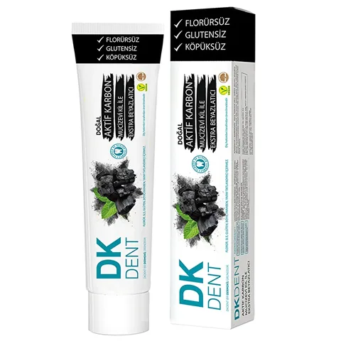Dermokil Dk Dent Activated Carbon &amp; Clay Whitening Toothpaste 75 ml