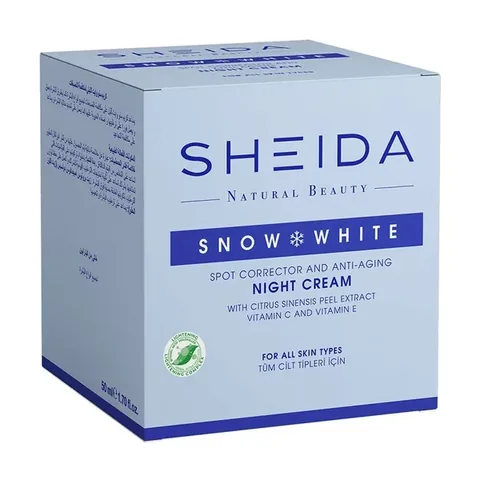 Крем для лица Sheida Snow White от пигментации ночной 50 мл