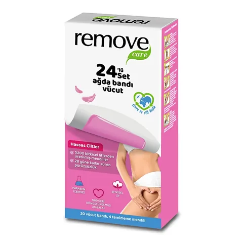 Восковые полоски для депиляции Remove Care для чувствительной кожи 24 шт
