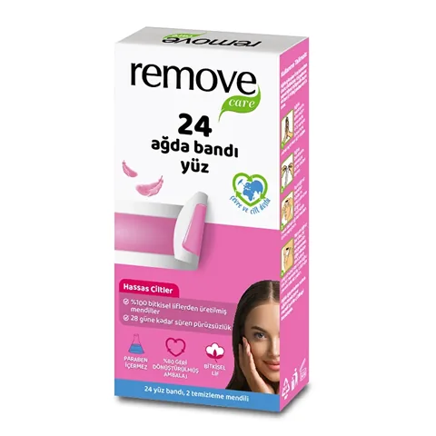 Восковые полоски для лица Remove Care для чувствительной кожи 24 шт