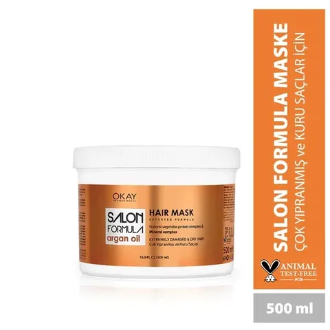 Salon Formula Arganöl-Haarmaske - Reparatur & Feuchtigkeit 500ml