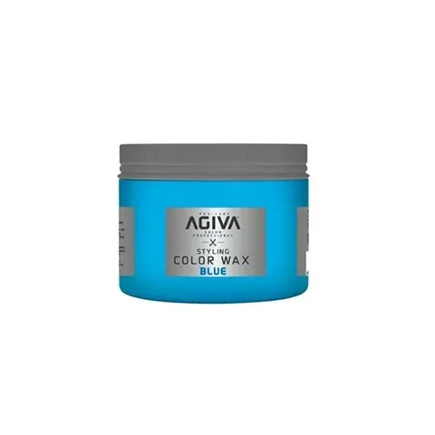 Agiva شمع أجيفا الملون لتصفيف الشعر باللون الأزرق 120 مل