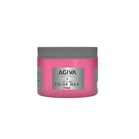 Agiva شمع أجيفا الملون لتصفيف الشعر باللون الوردي 120 مل
