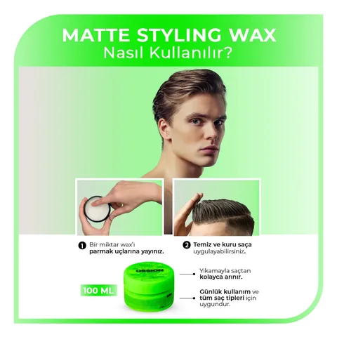Ossion Hair Styling Matte Wax 100 ml