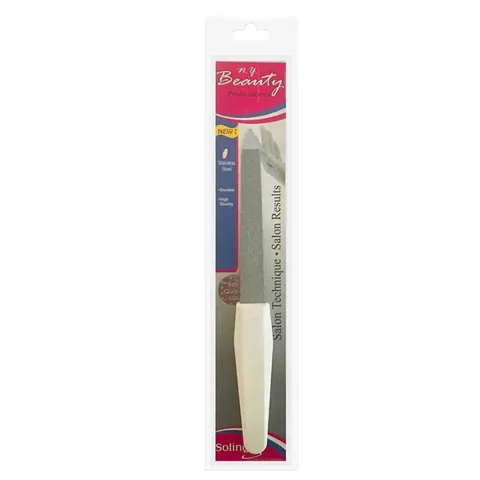 NY Beauty 18 cm Metall-Nagelfeile - Langlebiges, präzises Pflegewerkzeug