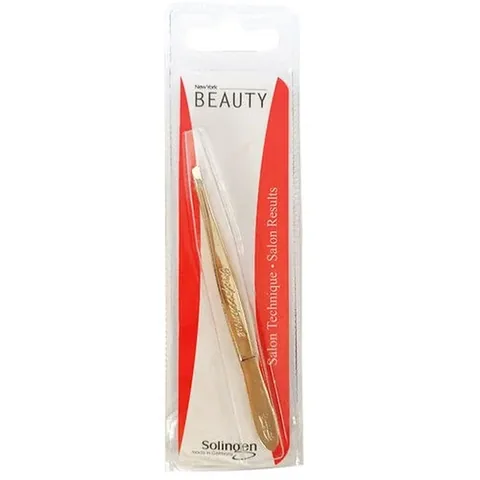 Пинцет для бровей Ny Beauty золотой 003