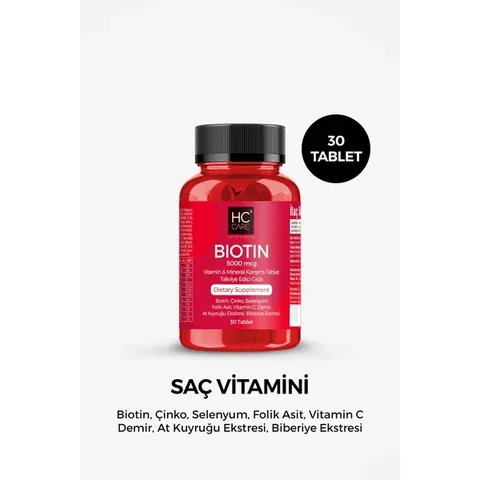 HC Care Biotin Haarvitamine - 30 Tabletten