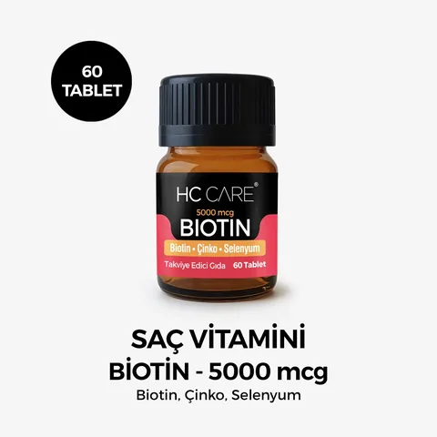 Hc Care Hair Vitamin Biotin 60 tablets