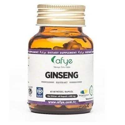 Afye Ginseng (Panax) Kapseln - Energie- & Immunsupport 60 Stück