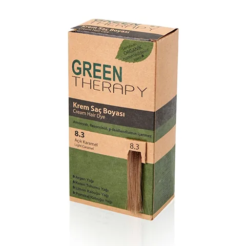 Крем-краска для волос Green Therapy 8.3 Светлый карамельный