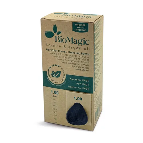 Biomagic Ammoniakfreie Schwarze Haarfarbe
