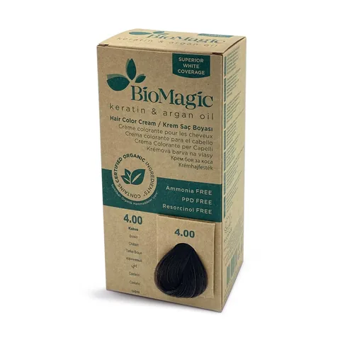 Biomagic Ammoniakfreie Haarfarbe Braun Nr. 4