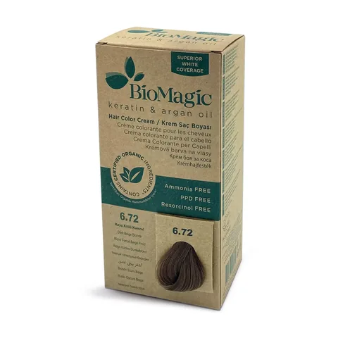 Biomagic Dunkel Aschbraun Haarfarbe Nr. 6.72
