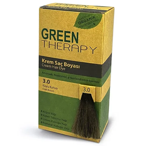 Green Therapy Hair Dye Cream 3.0 dark Brown