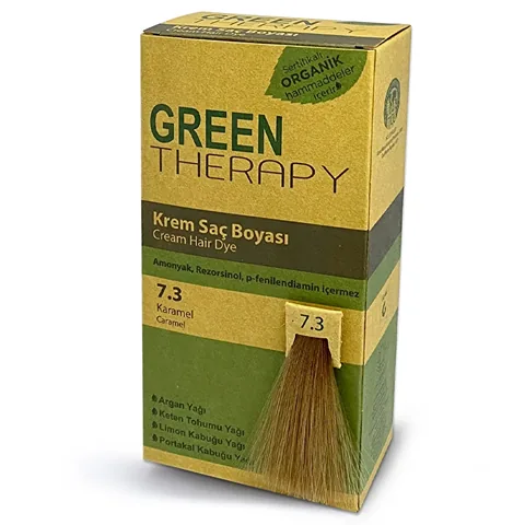 Green Therapy Hair Dye Cream 7.3 caramel