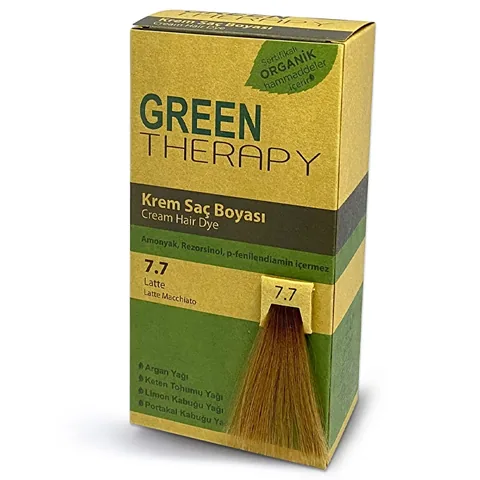 Green Therapy كريم صبغة الشعر جرين ثيرابي 7.7 لاتيه