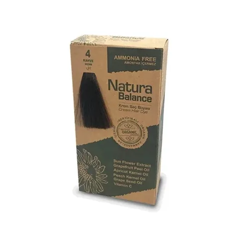 Natura Balance Cream Hair Dye Brown 4 1 pcs