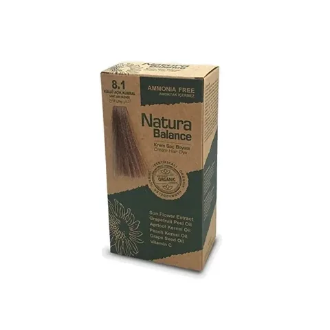 Natura Balance Cream Hair Dye Ash Light Blonde 8.1 1 pcs