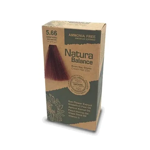 Крем-краска для волос Natura Balance Винный красный 5.66 1 шт