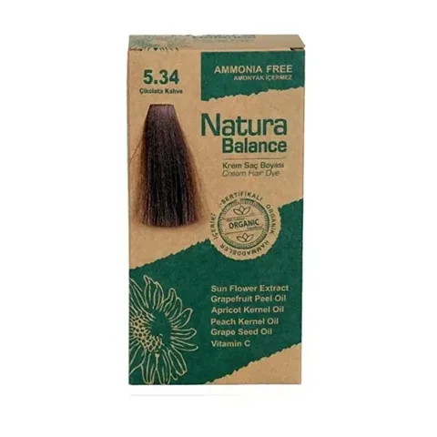 Natura Balance Cream Hair Dye Chocolate Brown 5.34 1 pcs