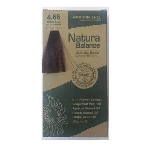 Крем-краска для волос Natura Balance Интенсивный красный 4.66 1 шт