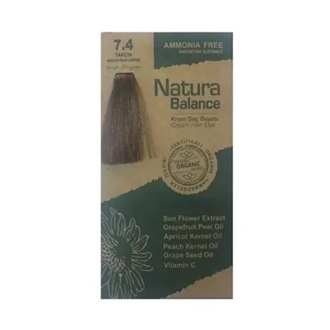 Natura Balance Cream Hair Dye Cinnamon 7.4 1 pcs