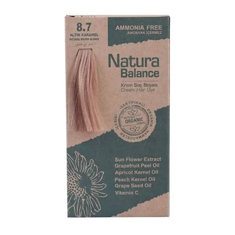 Natura Balance Cream Hair Dye Golden Caramel 8.7 1 pcs