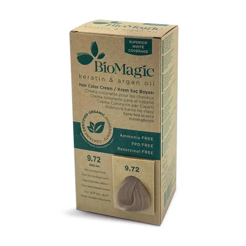 Biomagic Aschblond Haarfarbe Nr. 9.72