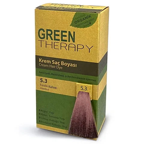 Grüne Therapie Creme Haarfarbe 5.3 Haselnussbraun