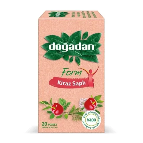 Doğadan شاي دوغادان فورم مع ساق الكرز 20 قطعة