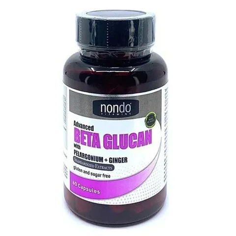 Nondo Vitamine Beta-Glucan, Pelargonium & Ingwer 60 Kapseln