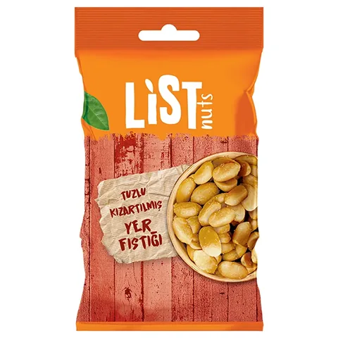 Geröstete Erdnüsse 40g von List Nuts - Gesunder Snack für Filmabende