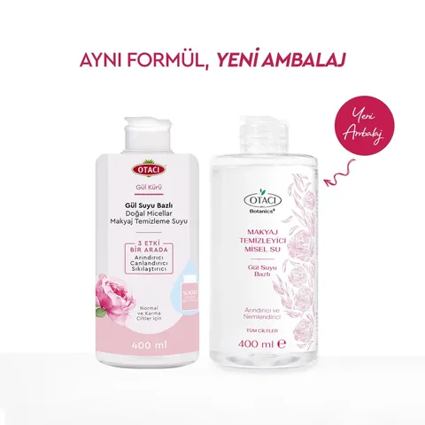 Otacı Rosenwasser natürliche micellare Make-up Entferner 400ml