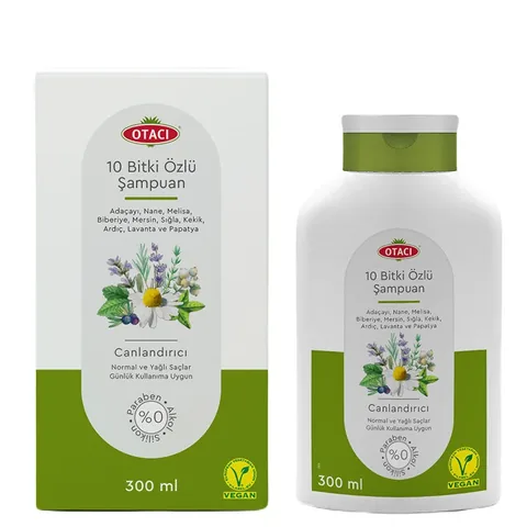 Шампунь с revitalizing herbal essence из 10 трав 300 мл от Otacı